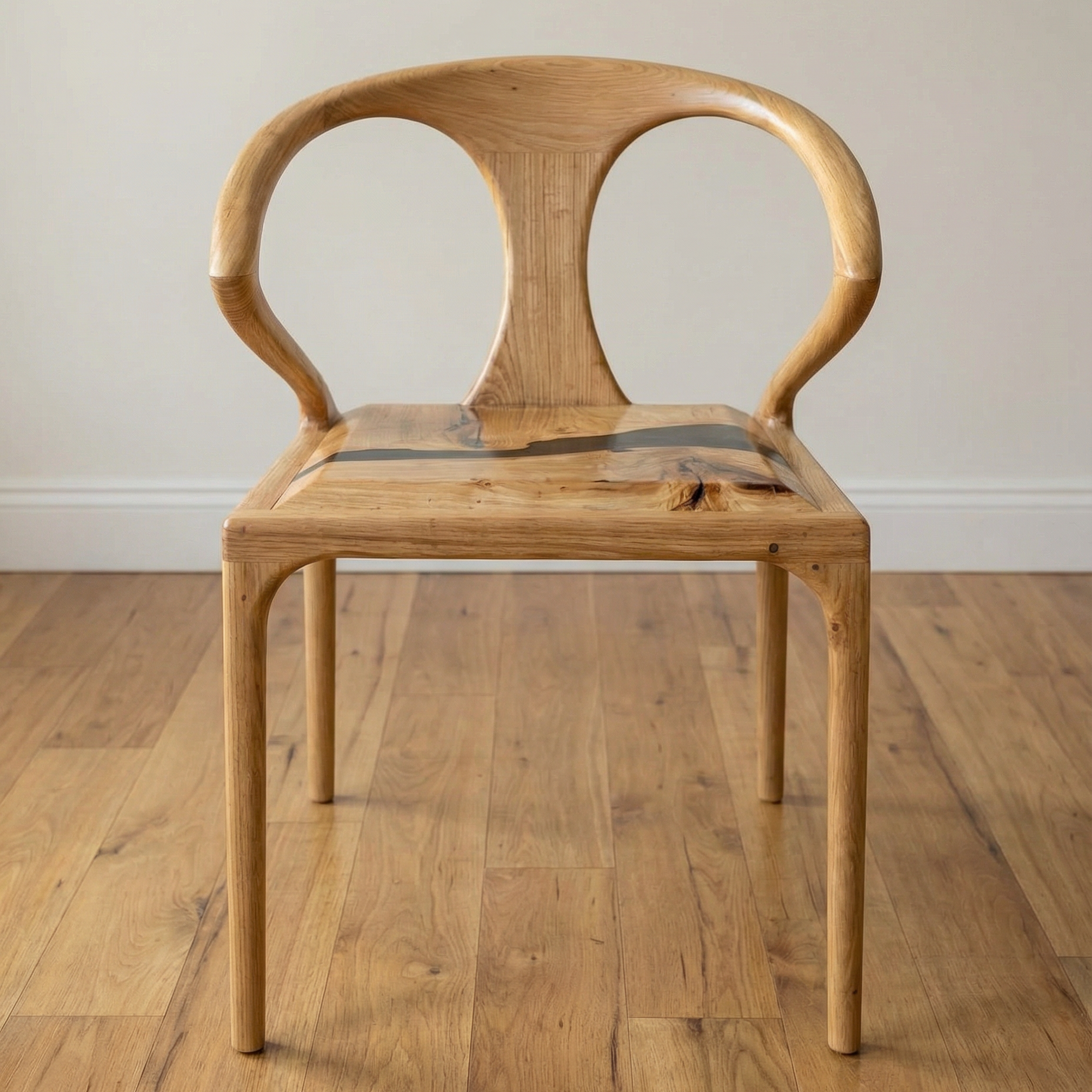 Ash & Epoxy Resin Ripple Chair