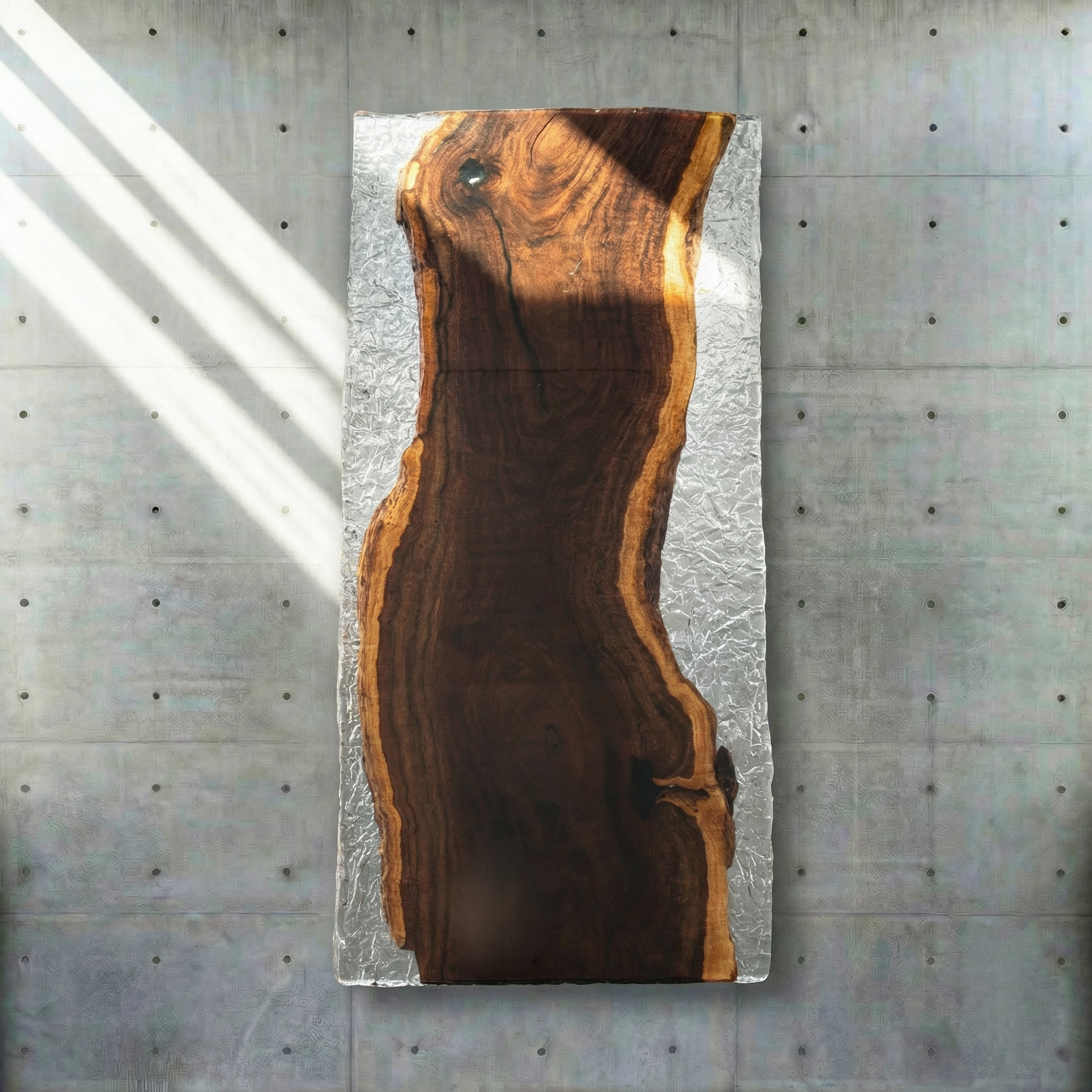 Crystawood Ebony Epoxy Resin Table - 87.0x35.8x2.4"