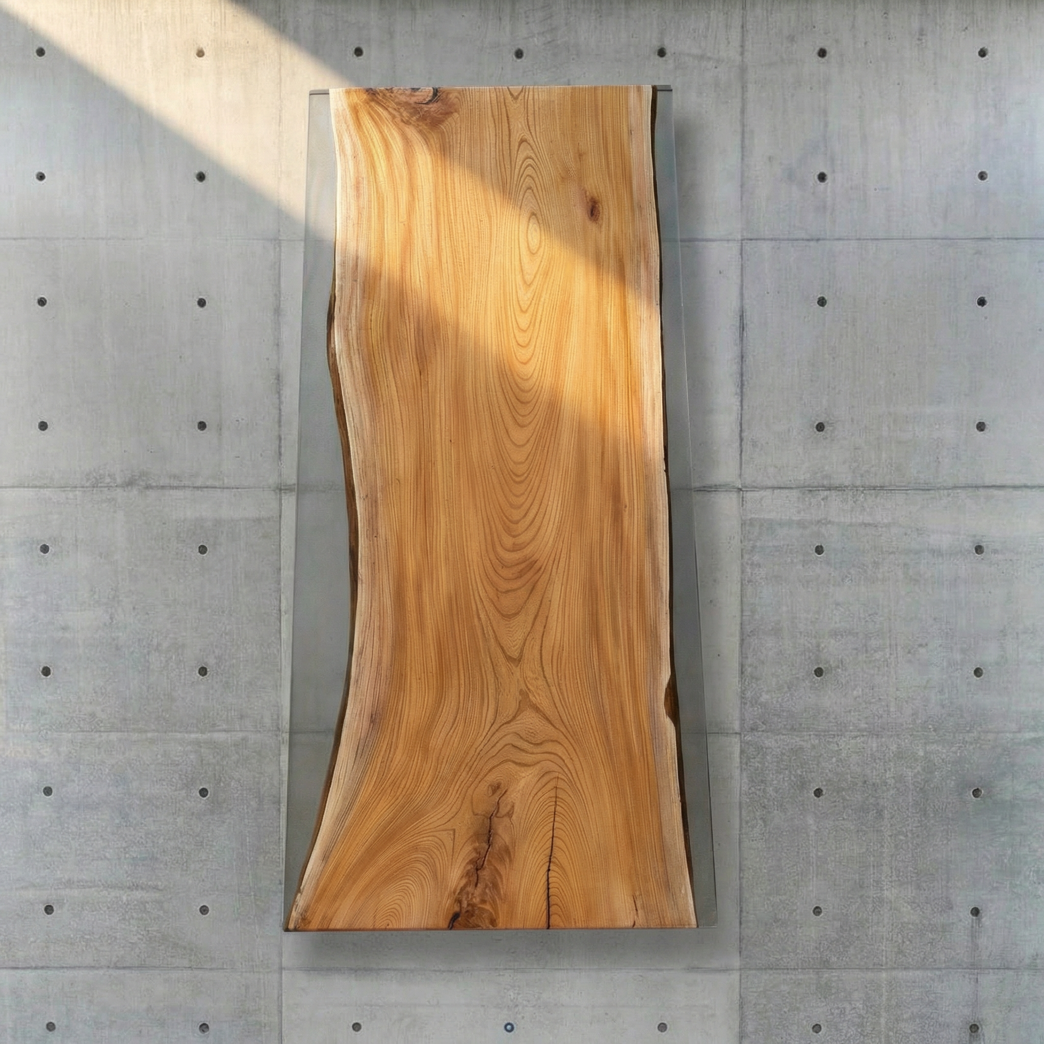 Crystawood Japanese zelkova Epoxy Resin Table - 78.7x35.4x2.0"