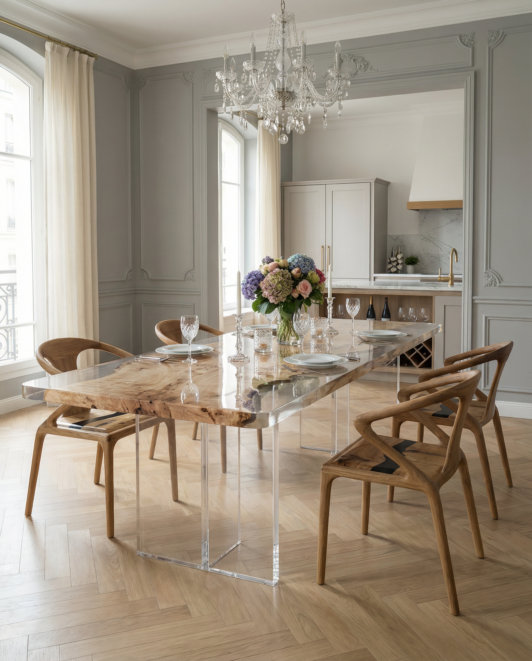 Poplar Epoxy Resin Table | Contemporary Handmade Design