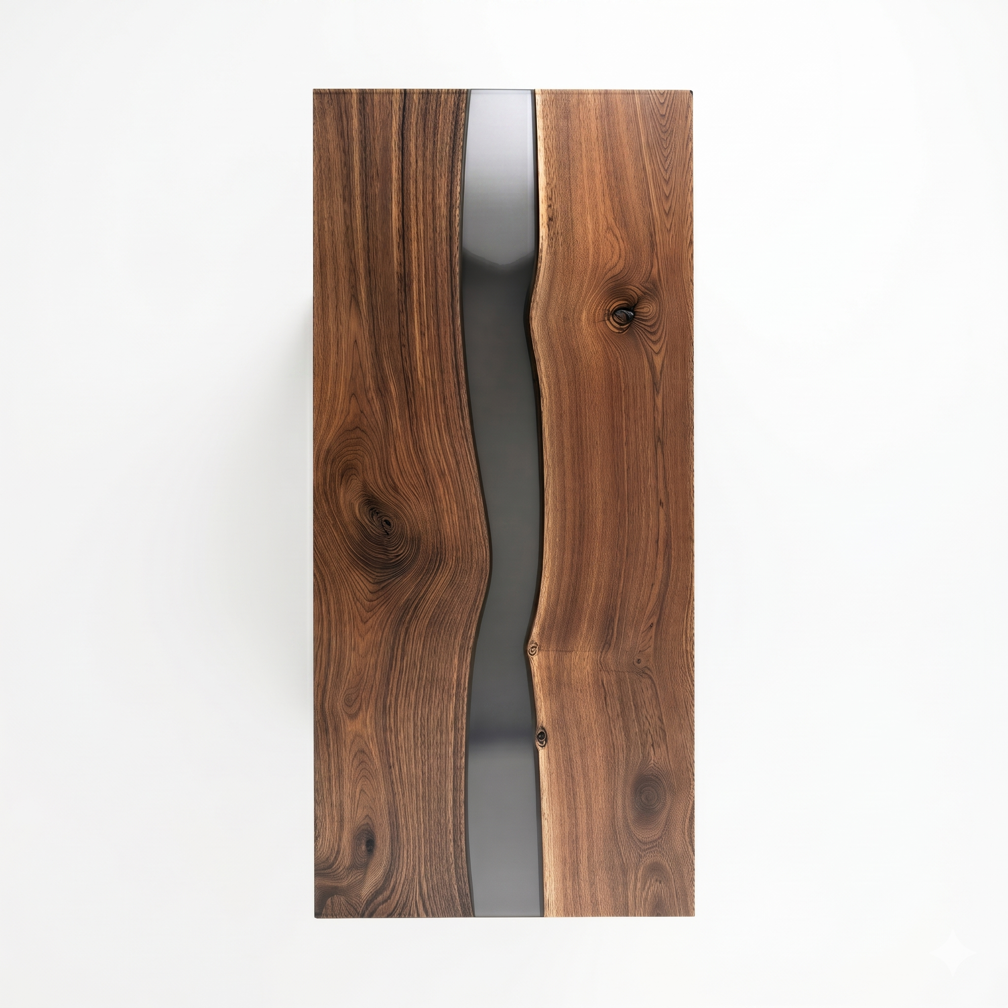 American Black Walnut Black River Epoxy Table