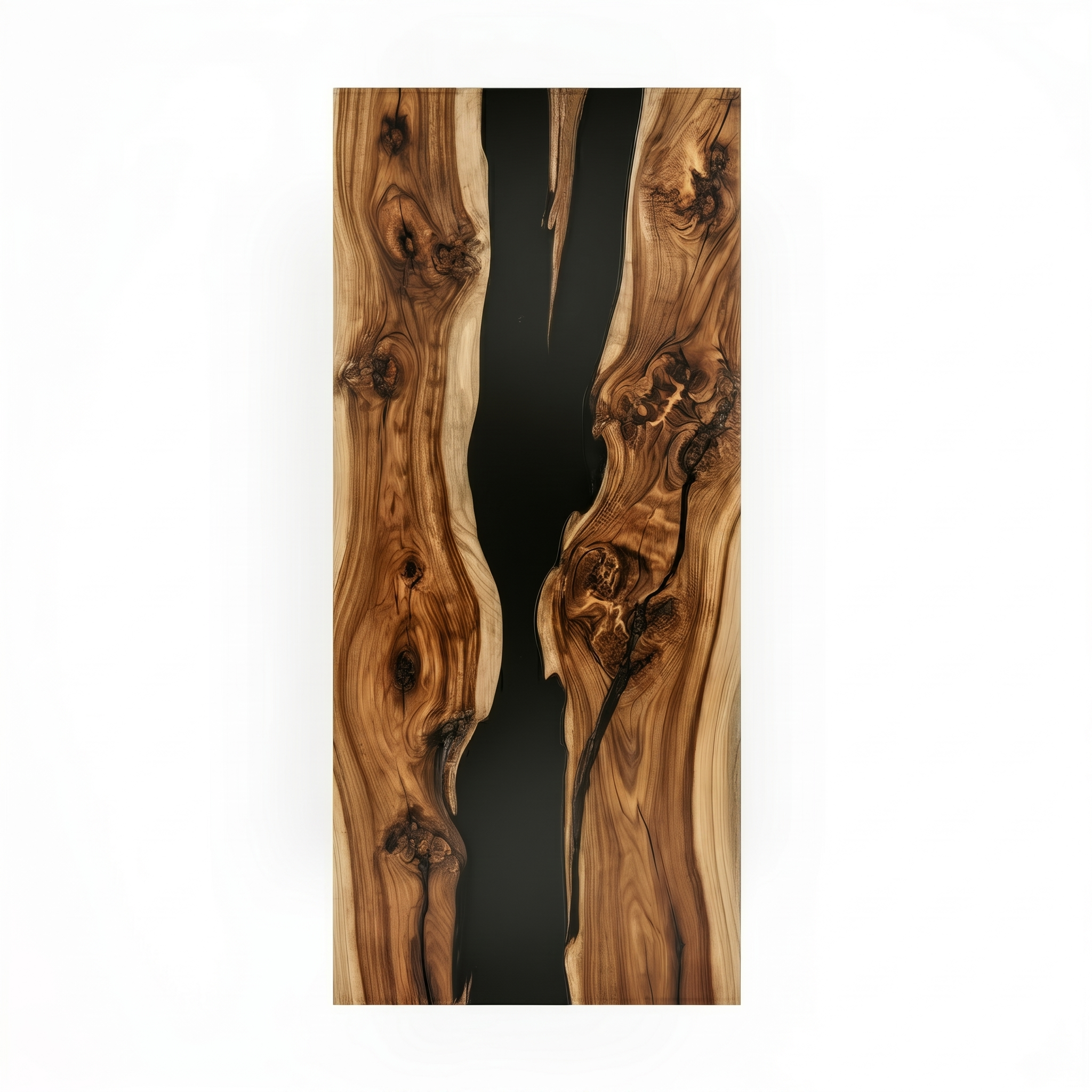 American Black Walnut Black River Epoxy Dining Table