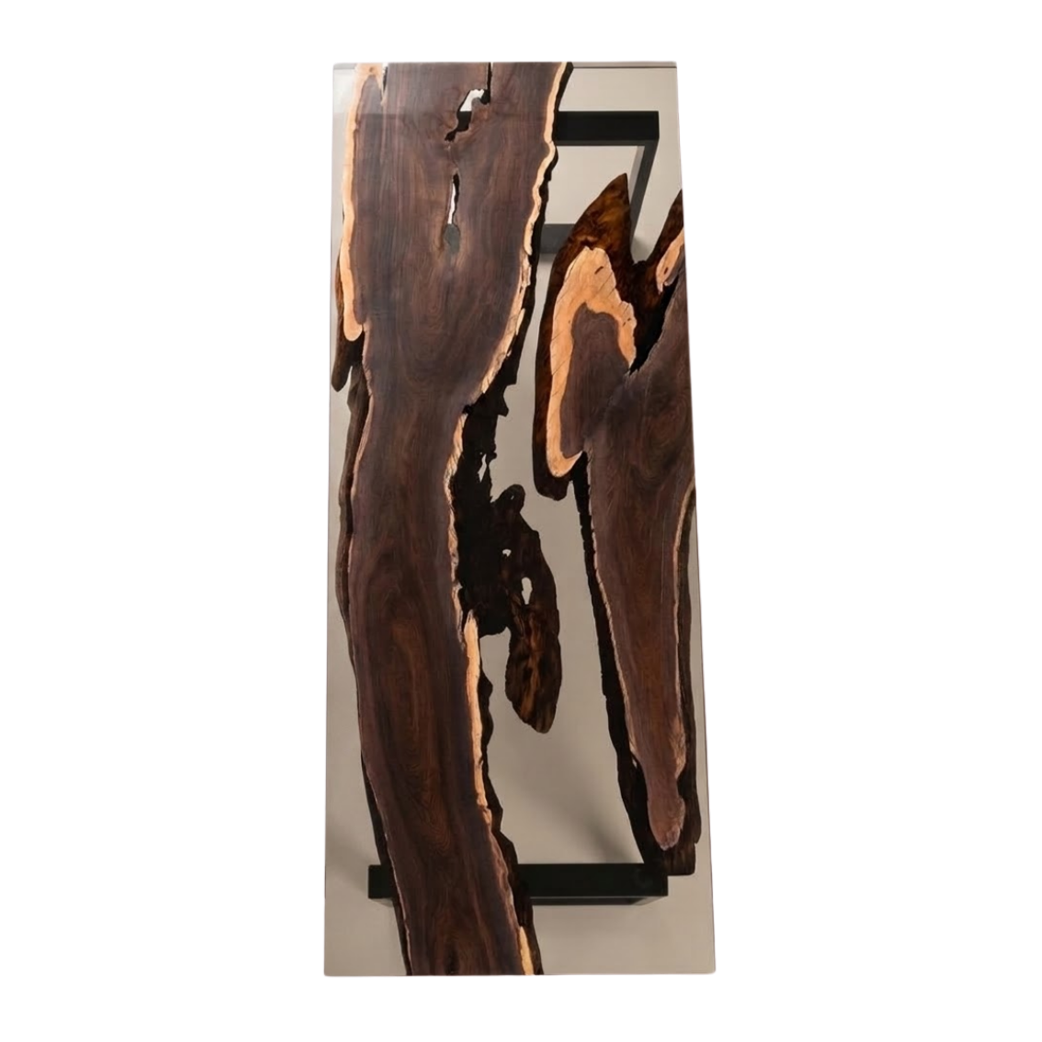 Ebony Clear Epoxy Dining Table