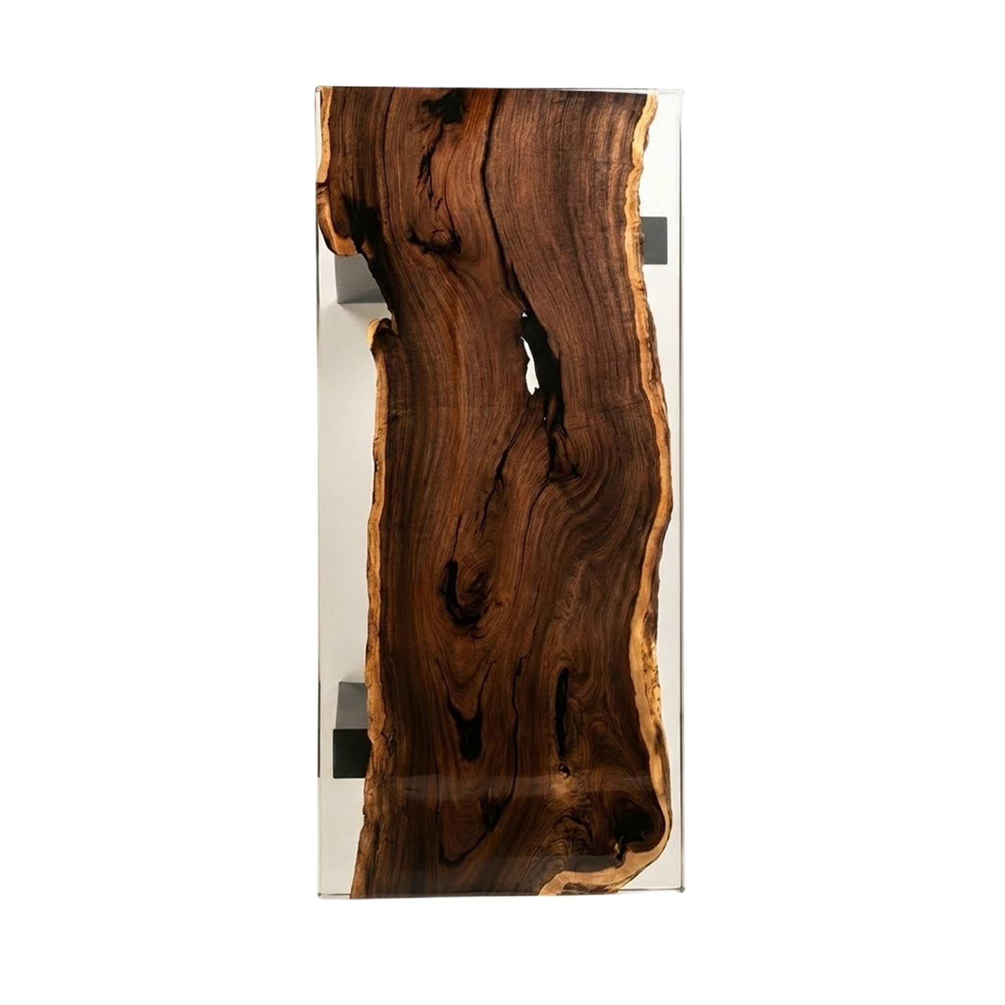 Ebony Clear Epoxy Dining Table