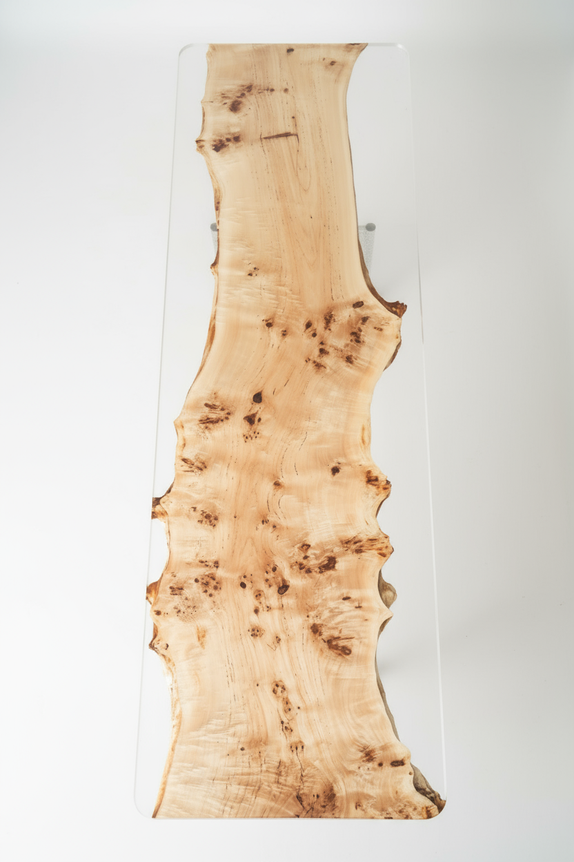 Poplar Epoxy Resin Table | Contemporary Handmade Design