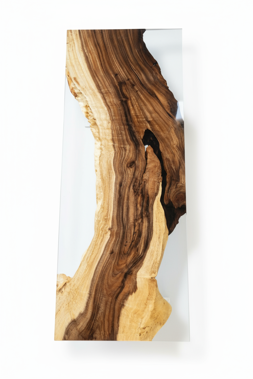 Suar Wood Epoxy Resin Table | Rustic Custom Furniture